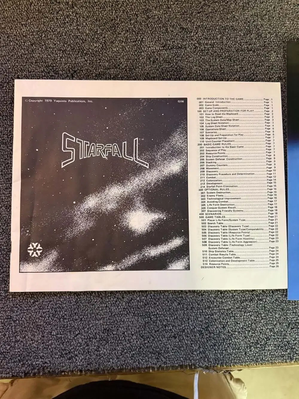 Starfall Game from Yaguinto 1979 Complete - Very Rare